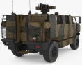 Golan MRAP Armored Vehicle Modèle 3d vue arrière