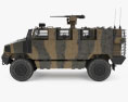 Golan MRAP Armored Vehicle Modèle 3d vue de côté
