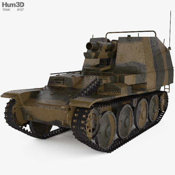 Grille Self-propelled Artillery 3D model