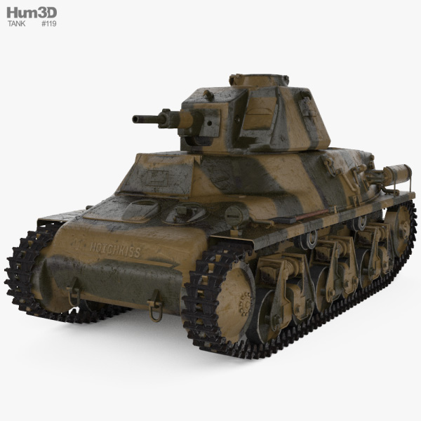Hotchkiss H35 3D модель