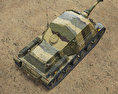 Infanterikanonvagn 103 3D модель top view