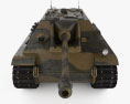 Jagdpanther Chasseur de Char Modèle 3d vue frontale