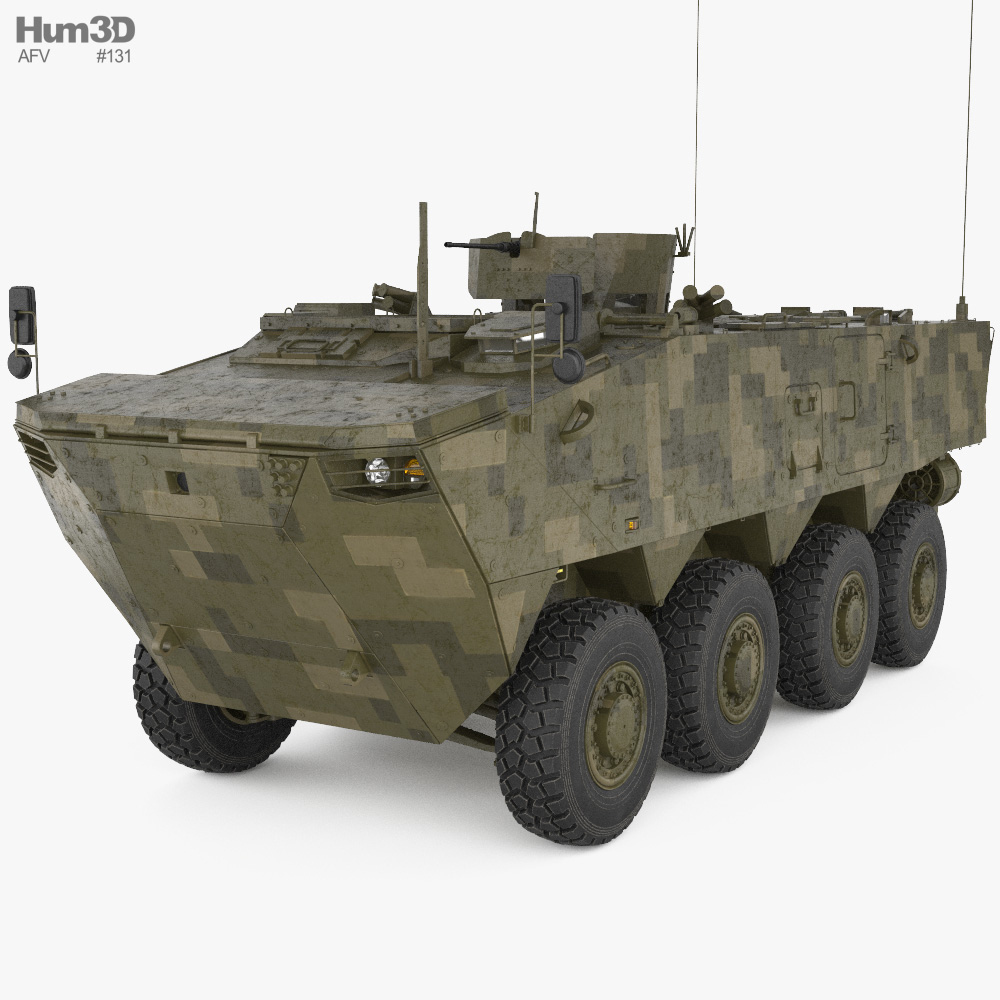 K808 Armored Personnel Carrier Modelo 3d