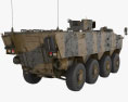 K808 Armored Personnel Carrier 3d model back view