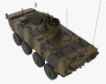 K808 Armored Personnel Carrier 3D модель top view