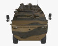 K808 Armored Personnel Carrier Modelo 3d vista de frente