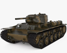 KV-1S重型戰車 3D模型