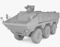 KamAZ-63969 Typhoon 3Dモデル clay render