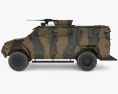 KrAZ Spartan 3d model side view