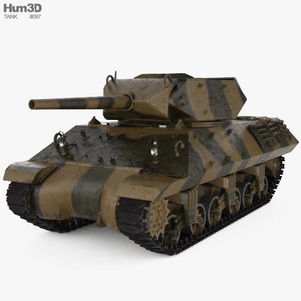 M10 Wolverine Винищувач танків 3D модель