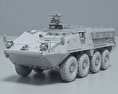 M1126 Stryker ICV with HQ interior 3d model