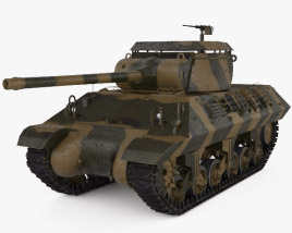 M36 Jackson Tank Destroyer 3D-Modell