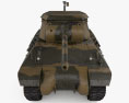 M36 Jackson Tank Destroyer 3D-Modell Vorderansicht
