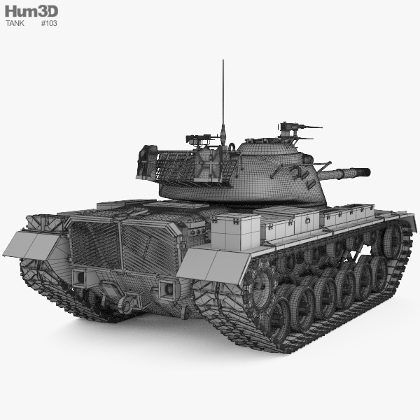 M48 Patton 3d Model - Military On Hum3d