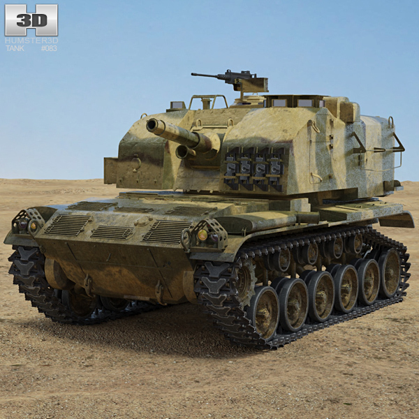 M52 Self Propelled Howitzer 3D model