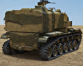 M52 Self Propelled Howitzer 3D模型 后视图