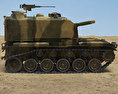 M52 Self Propelled Howitzer 3D 모델  side view