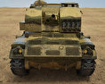 M52 Self Propelled Howitzer 3D 모델  front view