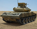 M551 Sheridan 3D 모델  back view
