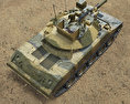 M551 Sheridan 3D模型 顶视图