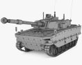 Kaplan MMWT Tank Modelo 3d wire render