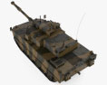 Kaplan MMWT Tank 3D-Modell Draufsicht