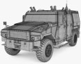 MOWAG Eagle 3d model wire render
