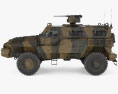 Marauder Armoured Personnel Carrier 3D-Modell Seitenansicht