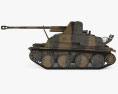 Marder III Tank Destroyer 3d model side view