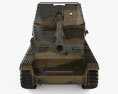 Marder III Tank Destroyer 3d model front view