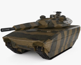 PL-01 Light Tank 3D-Modell