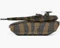 PL-01 Light Tank 3d model side view