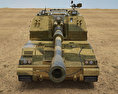 PLZ-05 Self-propelled Howitzer 3d model front view