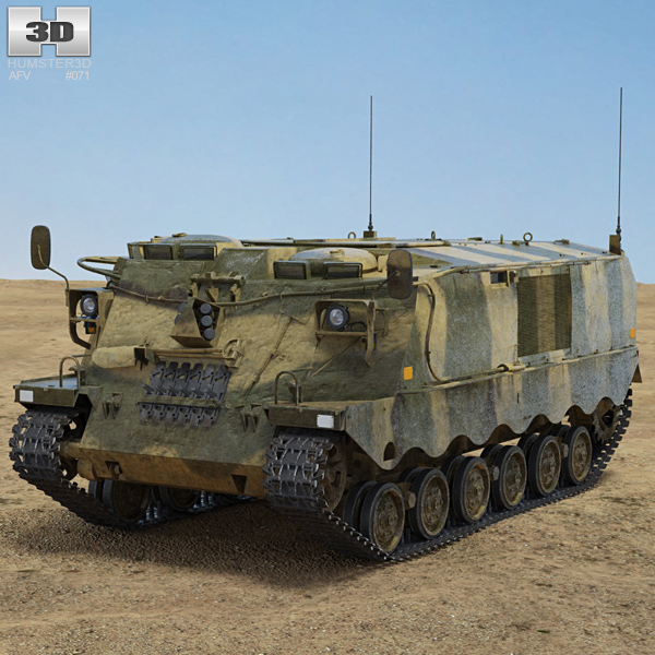 Pansarvarnsrobotbandvagn 551 (PvRbBv 551) 3D модель
