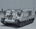 Pansarvarnsrobotbandvagn 551 (PvRbBv 551) 3Dモデル wire render