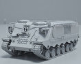 Pansarvarnsrobotbandvagn 551 (PvRbBv 551) 3d model clay render