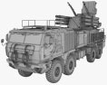 Pantsir missile system 3d model wire render