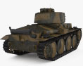 Panzer 38(t) 3D模型 后视图