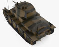 Panzer 38(t) 3D模型 顶视图