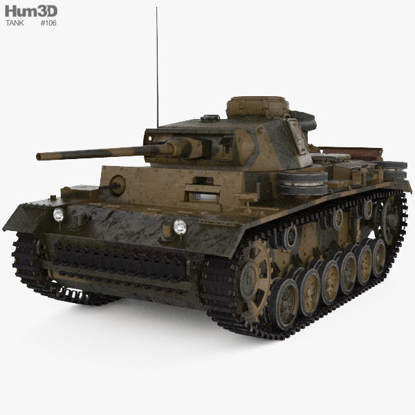 Panzer III 3D model