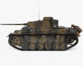 Panzer III Modelo 3d vista lateral