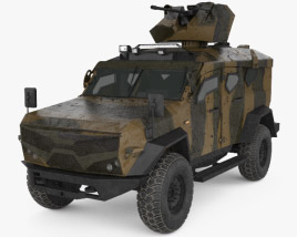Plasan SandCat M-LPV 3D 모델 