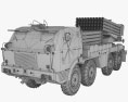 RM-70 multiple rocket launcher 3Dモデル wire render