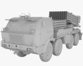 RM-70 multiple rocket launcher 3Dモデル clay render