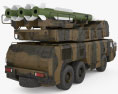 Raad air defence system 3d model back view