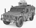 Renault Sherpa Light Scout 3D-Modell wire render