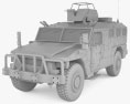Renault Sherpa Light Scout 3D-Modell clay render