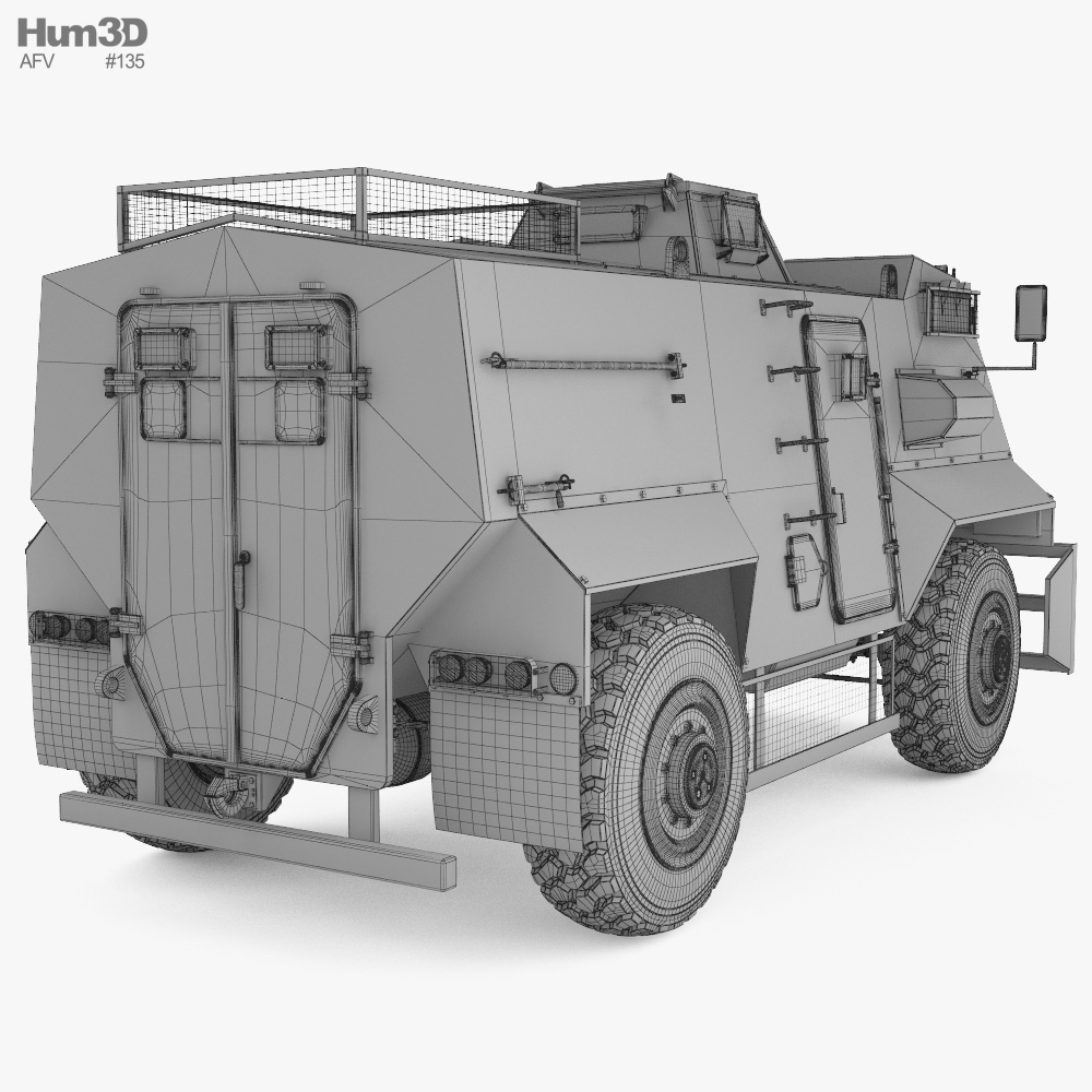 Saxon APC 3D model - Military on Hum3D