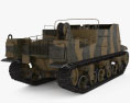 Sexton Self-propelled Artillery 3D модель back view