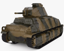 Somua S35 Cavalry Tank Modelo 3D